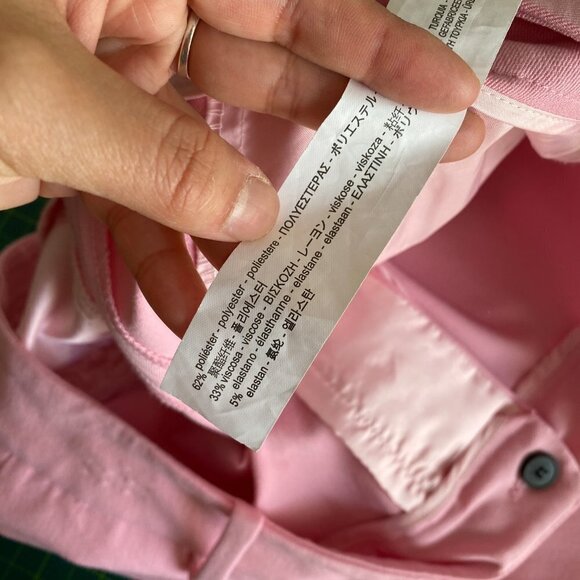 🦋 ZARA Pink Business Casual Workwear Trouser Pants Small Casual Cute Cottage - Picture 5 of 6